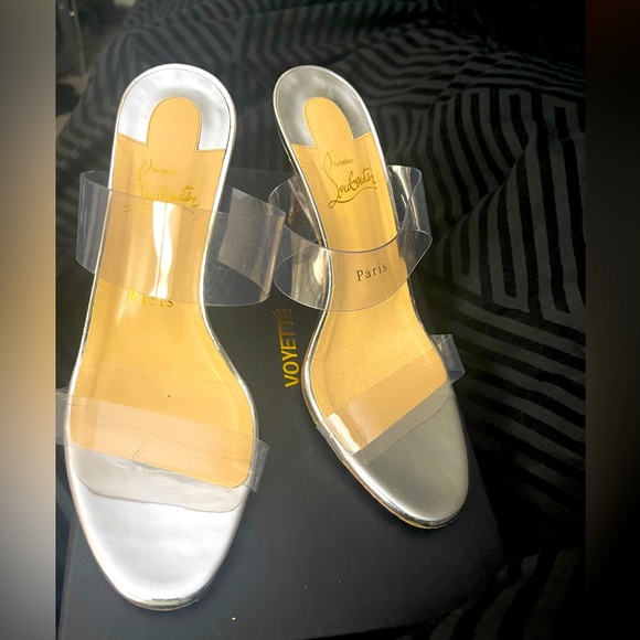 Authentic Christian Louboutin Clear Strap Heels - Picture 13 of 17